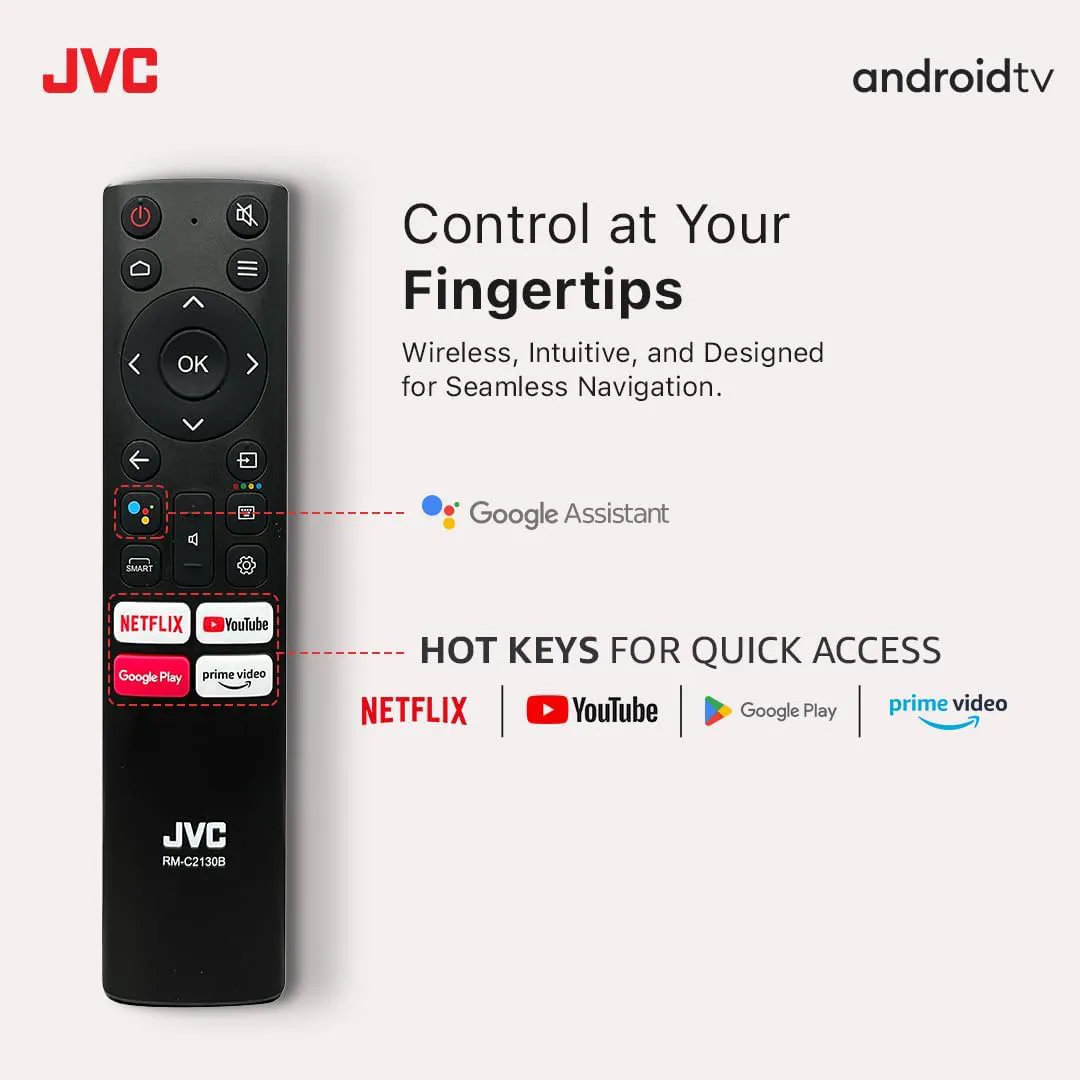 JVC 75 inch UHD 4K QLED Android TV AV-JQ757115A