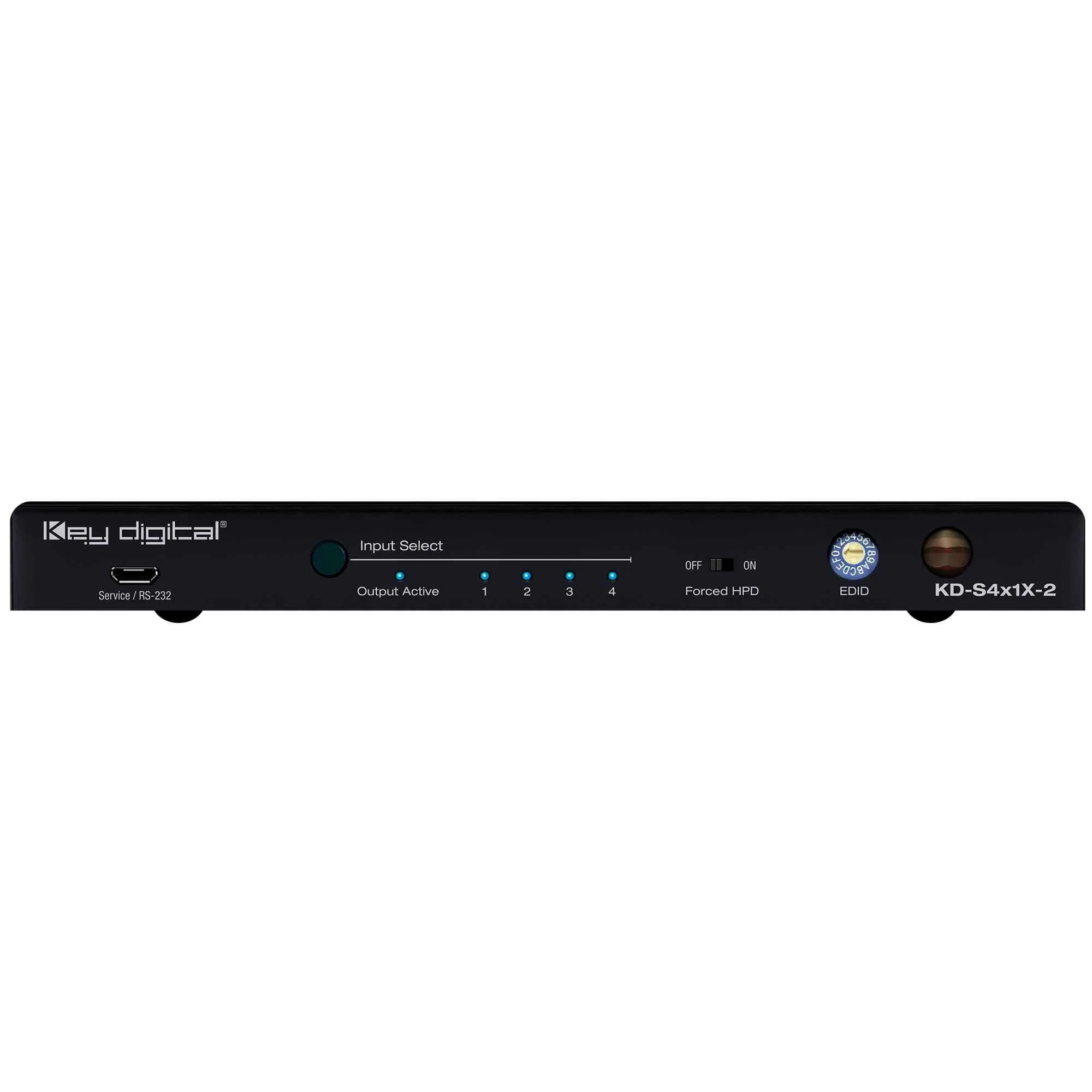 Key Digital KD-S4x1X-2 HDMI Switcher with L/R and Optical Audio De-Embedded Output