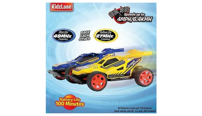Kidzlane Remote Control Racing Cars, Set of Two