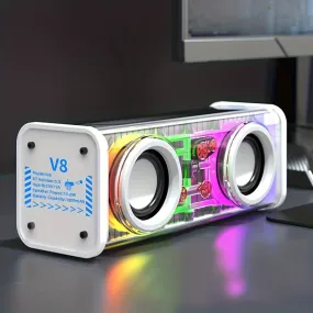 Kinglucky V8 Wireless Speaker, Speaker with 16W Loud Sound & Deeper Bass, 24H Playtime, TWS Pairing Portable Wireless Speaker for Home, Outdoor