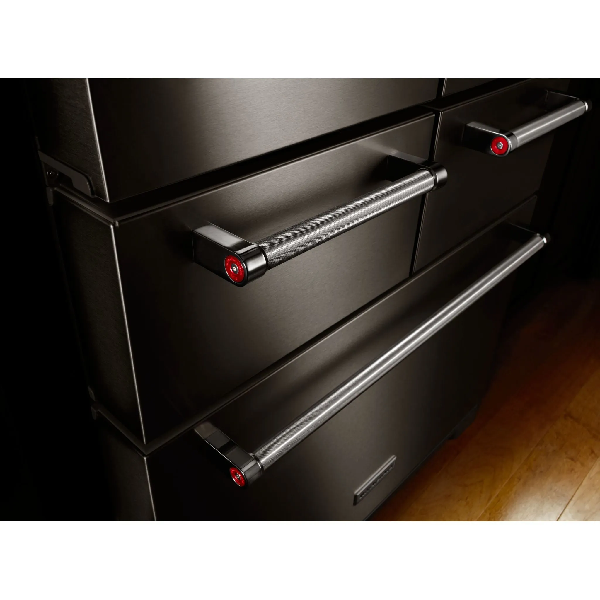 KitchenAid 5 Door Fridge (KRMF706EBS) - Black Stainless Steel with PrintShield™ Finish