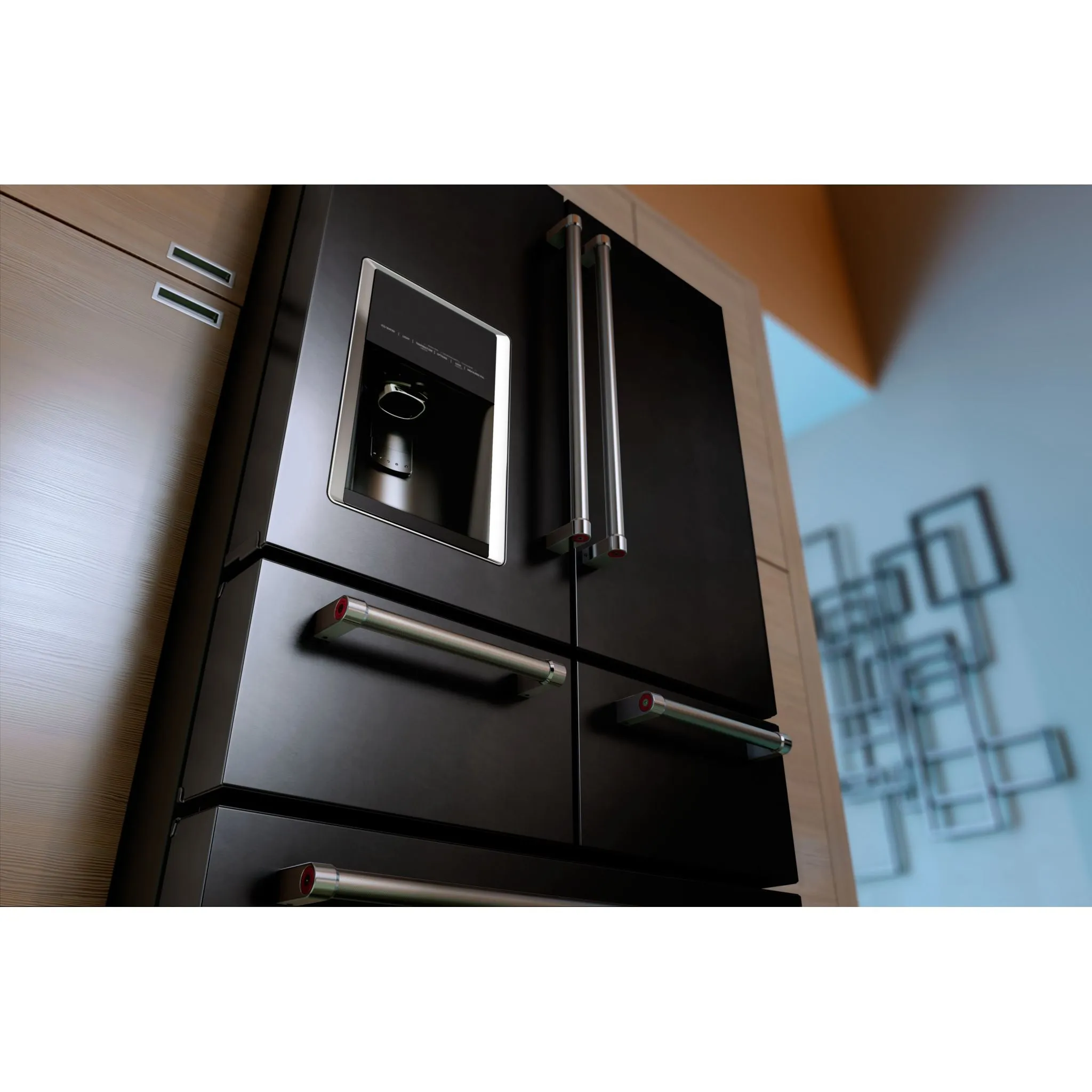 KitchenAid 5 Door Fridge (KRMF706EBS) - Black Stainless Steel with PrintShield™ Finish