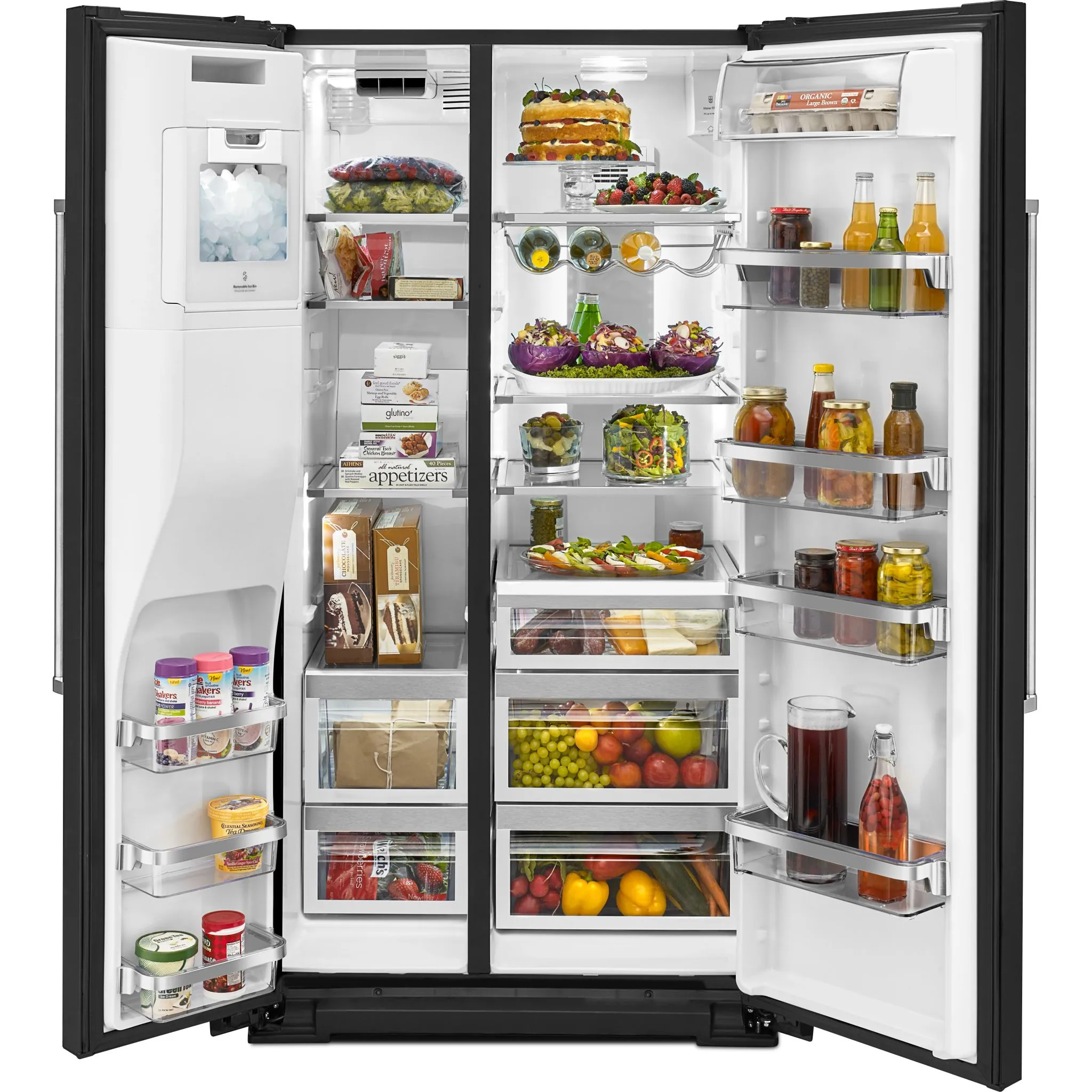 KitchenAid 5 Door Fridge (KRMF706EBS) - Black Stainless Steel with PrintShield™ Finish