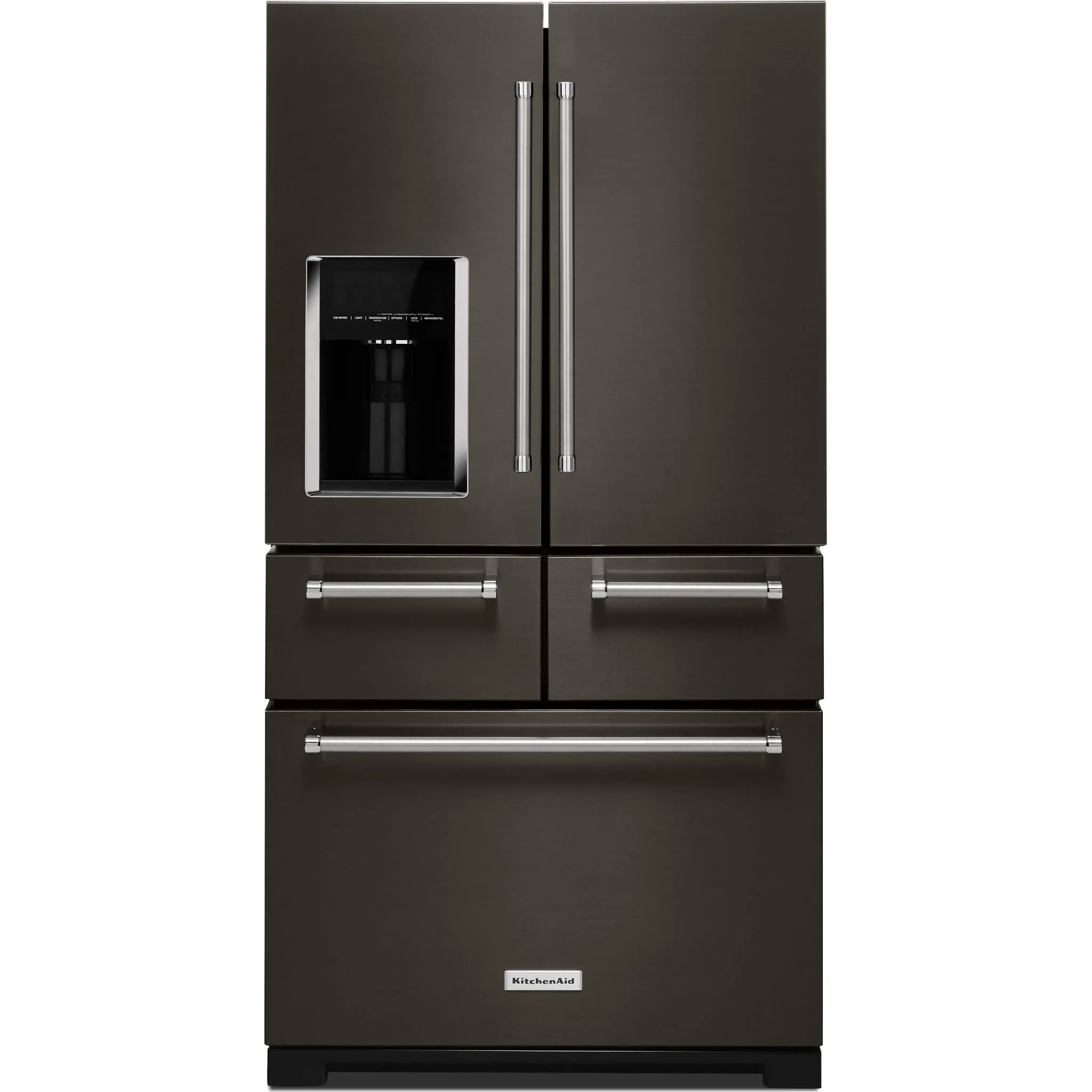 KitchenAid 5 Door Fridge (KRMF706EBS) - Black Stainless Steel with PrintShield™ Finish
