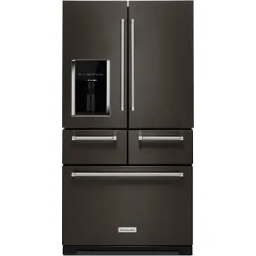 KitchenAid 5 Door Fridge (KRMF706EBS) - Black Stainless Steel with PrintShield™ Finish