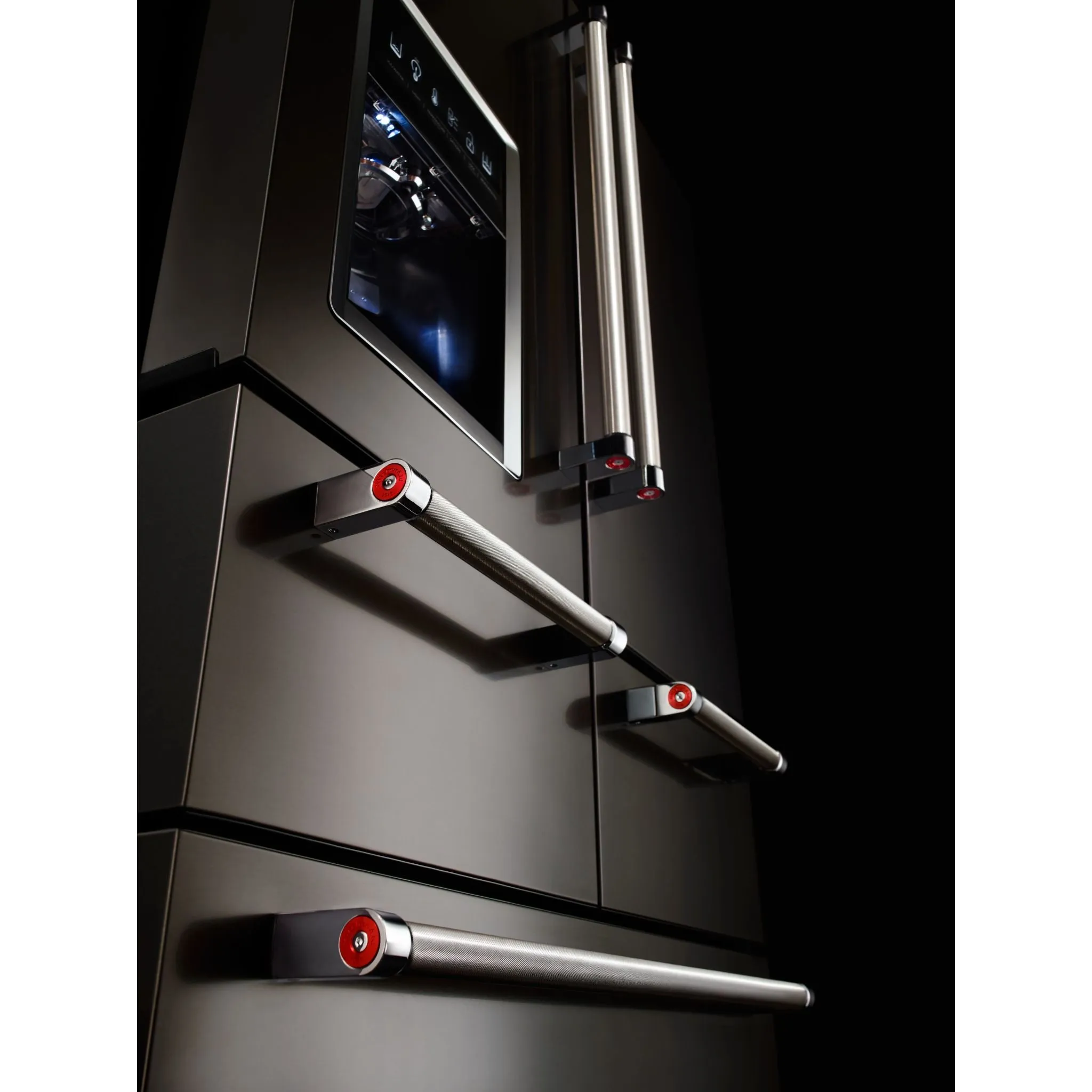 KitchenAid 5 Door Fridge (KRMF706EBS) - Black Stainless Steel with PrintShield™ Finish