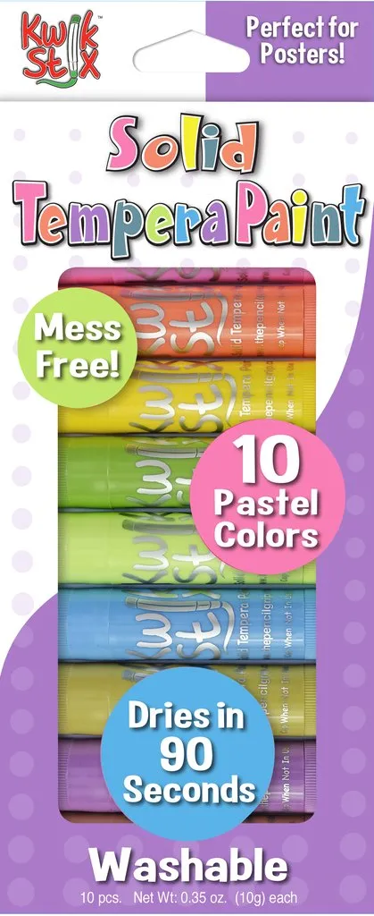 Kwik Stix Solid Tempera Paint Sticks | 10 pc