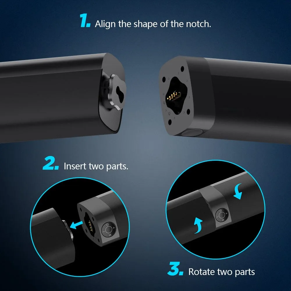 KY8000 Sound Bar, 2 in 1 Separable & 60W SoundBar for Smart TV, Bluetooth 5.0 Soundbar with Wired & Wireless Connect