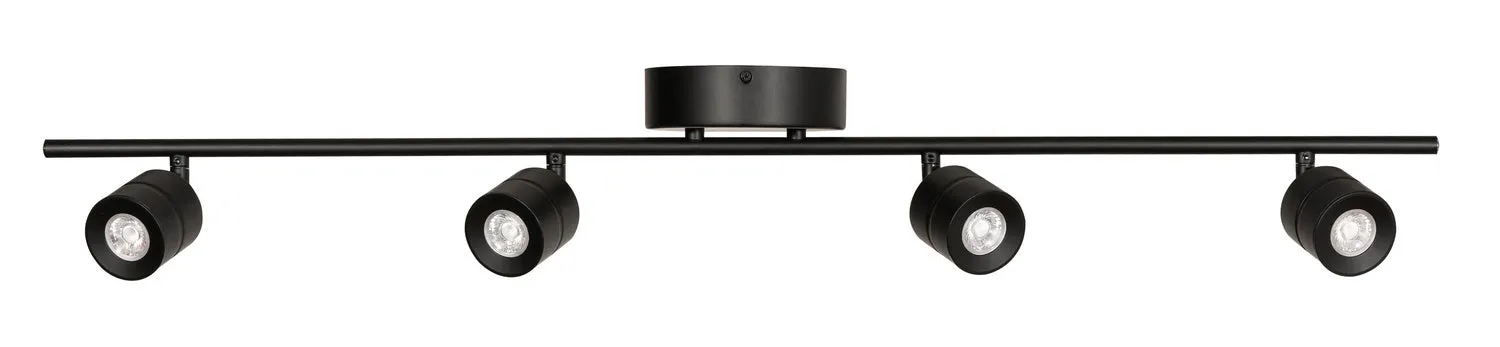 LED Fixed Rail from the Core Collection in Black Finish by AFX Lighting