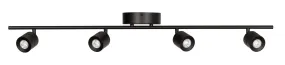 LED Fixed Rail from the Core Collection in Black Finish by AFX Lighting