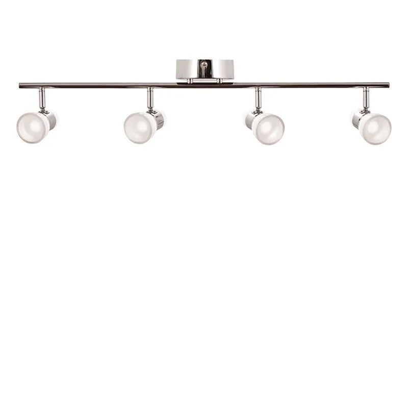 LED Fixed Rail from the Gage Collection in Polished Chrome Finish by AFX Lighting