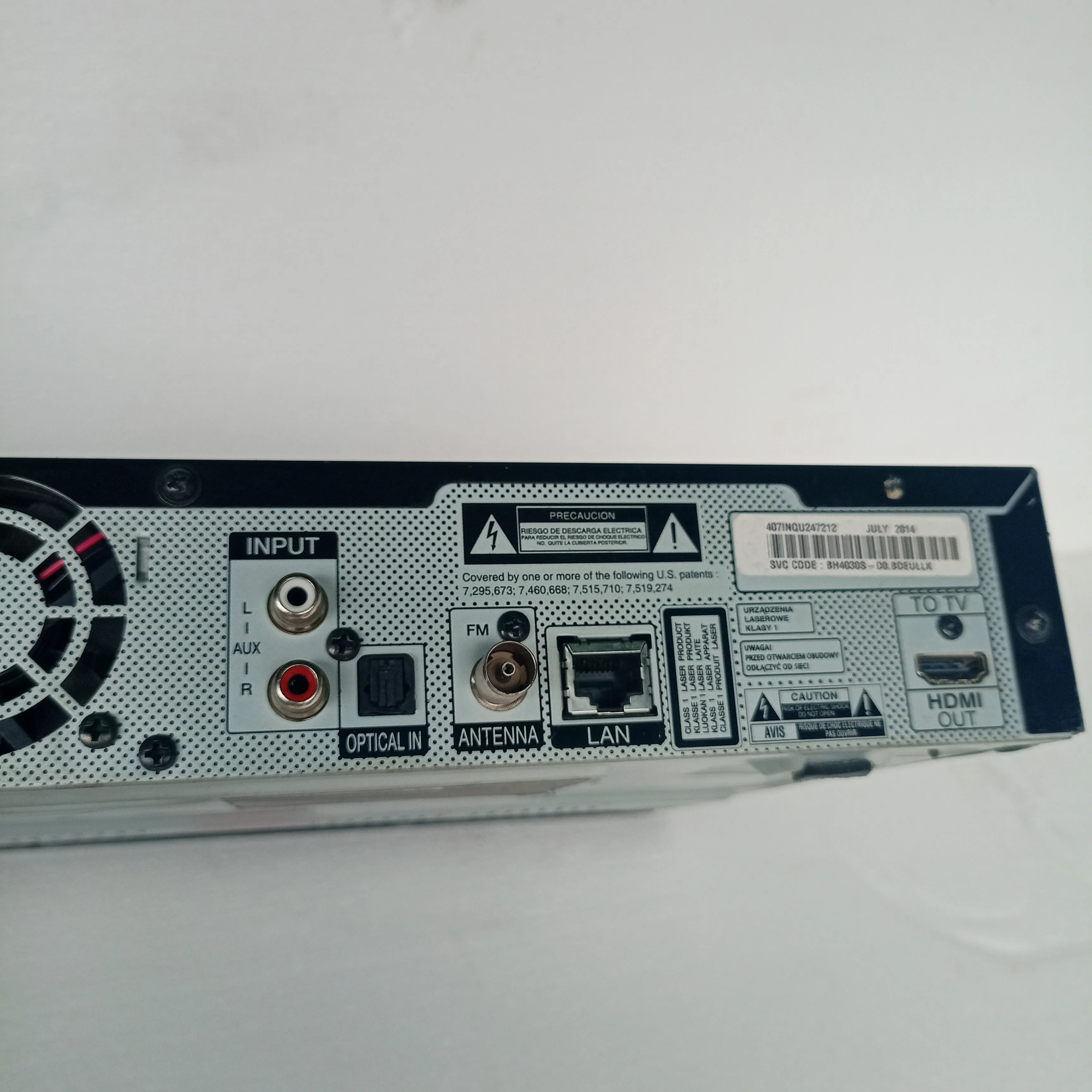 LG BH4030S 330Watts 3D Blu-ray Home Theater Machine Head - Foreign Used