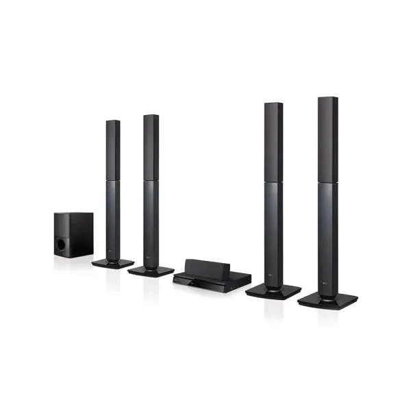 LG Powerful Sound 1000W 5.1 Ch Surround System (4 Tallboy) FM Radio Bluetooth Music Steaming-RVQ5