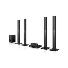 LG Powerful Sound 1000W 5.1 Ch Surround System (4 Tallboy) FM Radio Bluetooth Music Steaming-RVQ5