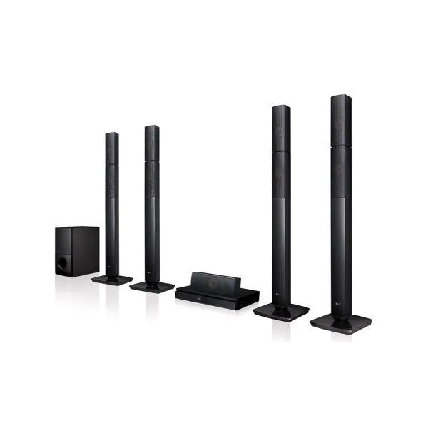 LG Powerful Sound 1000W 5.1 Ch Surround System (4 Tallboy) FM Radio Bluetooth Music Steaming-RVQ5