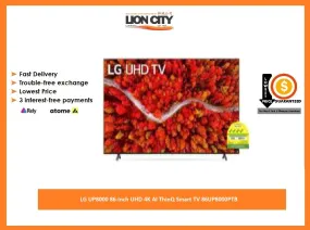 LG UP8000 86-inch UHD 4K AI ThinQ Smart TV 86UP8000PTB