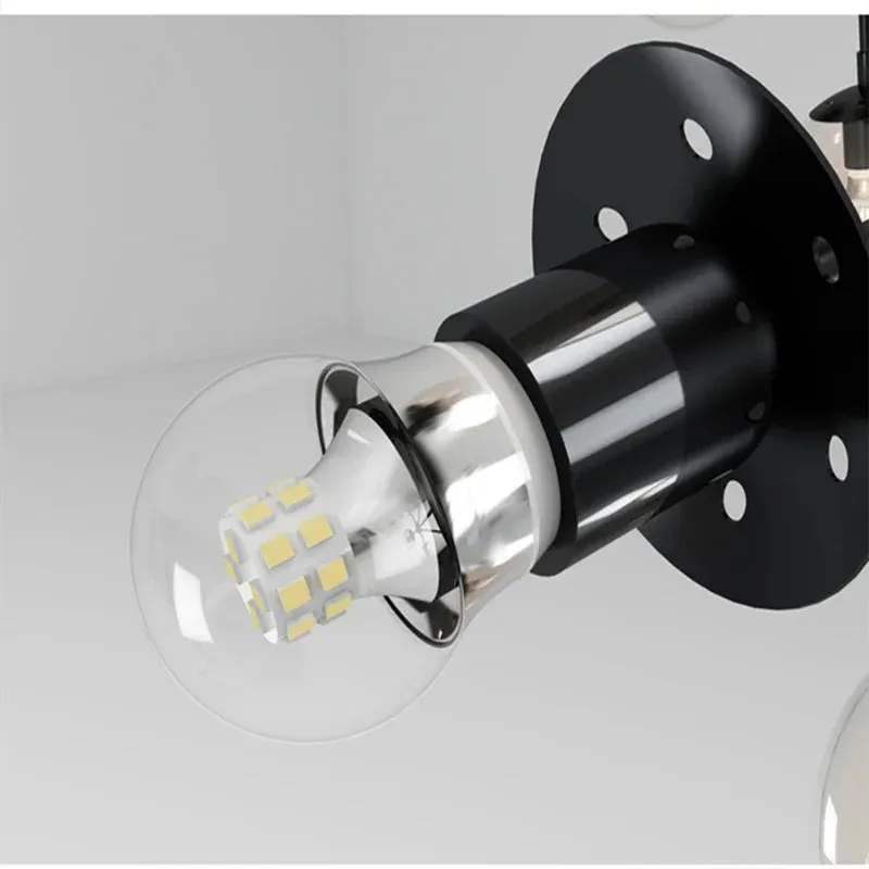 Mansion Retro Industrial Magic Bean Glass Chandelier LED