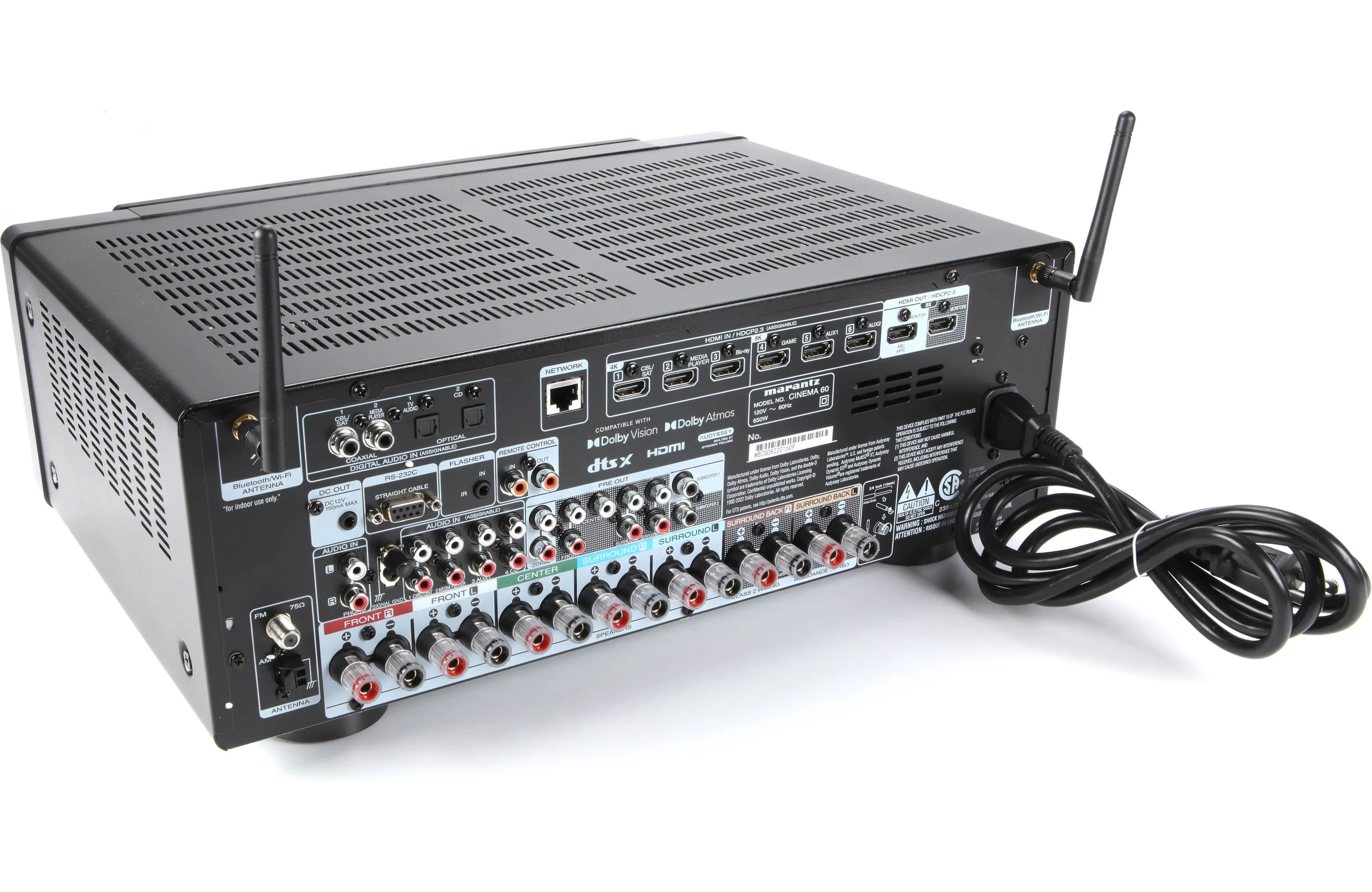 Marantz Cinema 60 7.2 Channel A/V Receiver with Dolby Atmos and Built-In Streaming