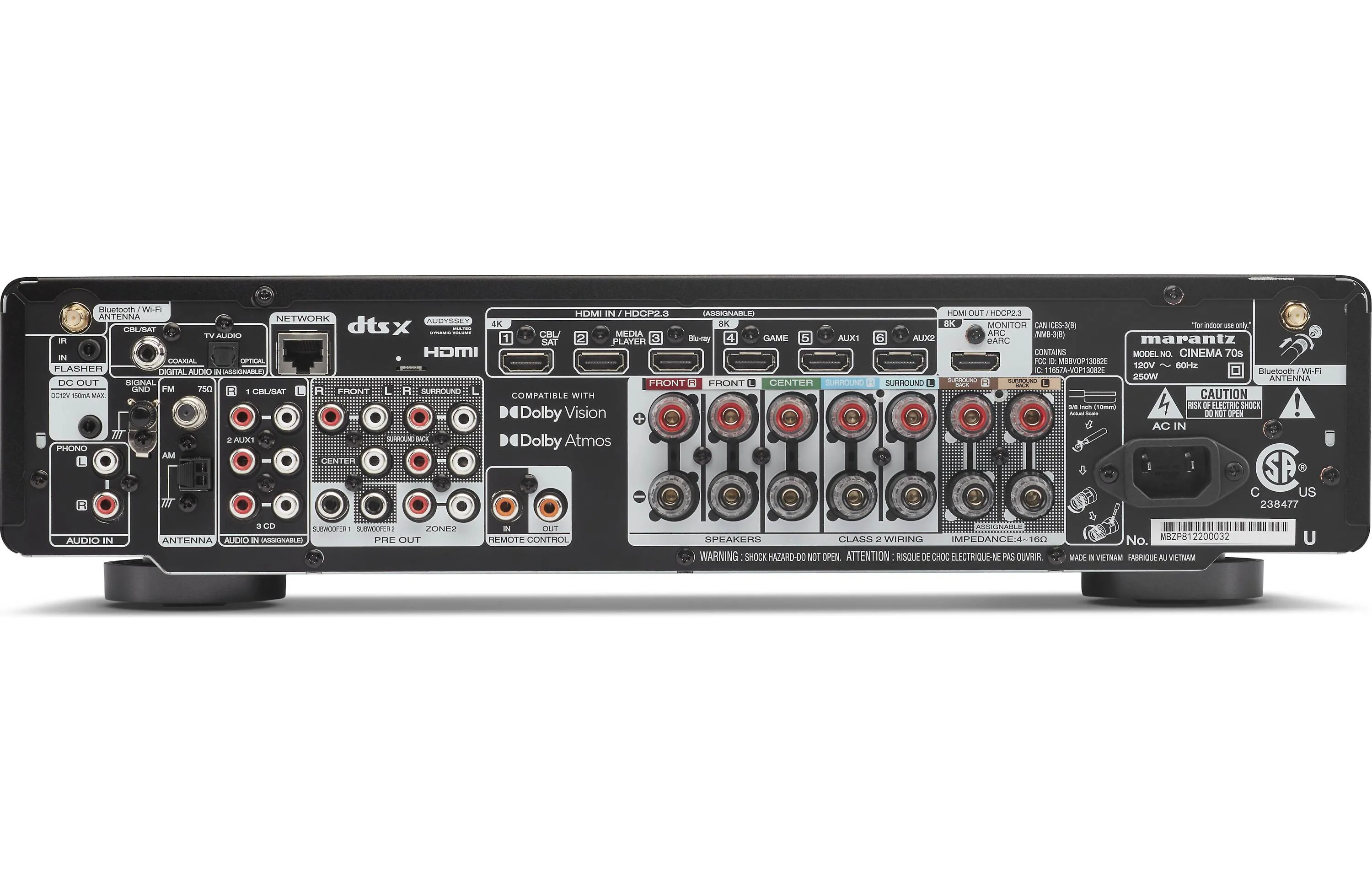 Marantz Cinema 70S 7.2 Channel Slimline 8K A/V Receiver