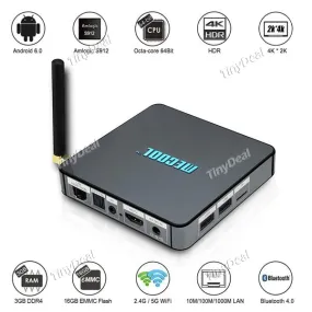 MECOOL BB2 Pro TV Box Android 6.0 Amlogic S912 64 Bit Octa Core 3G 16G Smart TV Box Kodi WiFi 2.4G/5G 4K Media Player