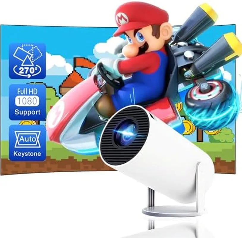 Mini Projector with 4K and 1080P Support