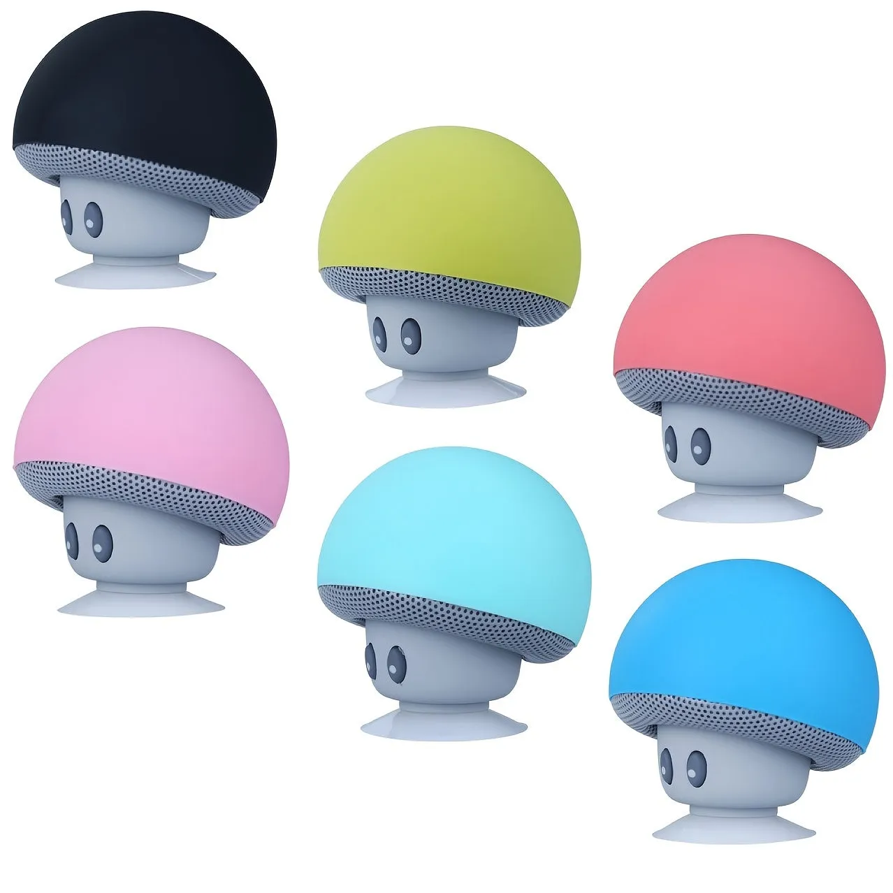 Mushroom Head Portable Wireless Speaker, Can Be Used As A Mobile Phone Stand, Small And Delicate And Fall-Proof, Suction Cup Suction Is Excellent, Mini Cartoon Mushroom Head Speaker Gift