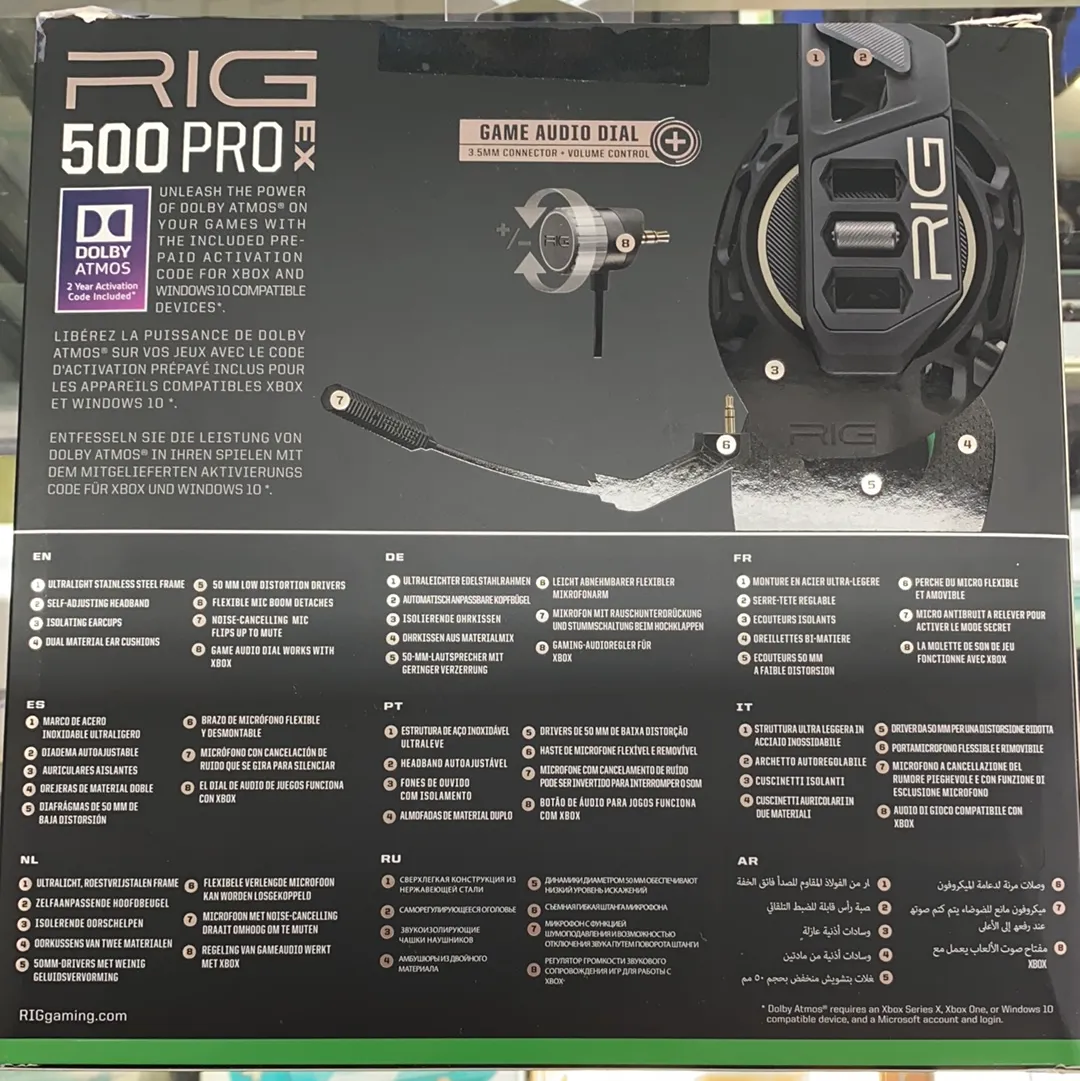 NEW Plantronics RIG 500 PRO HEADSET