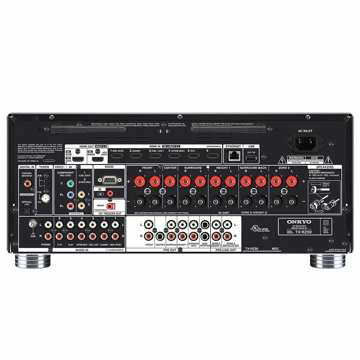 Onkyo TX-RZ50 9.2-Channel Home Theater Receiver