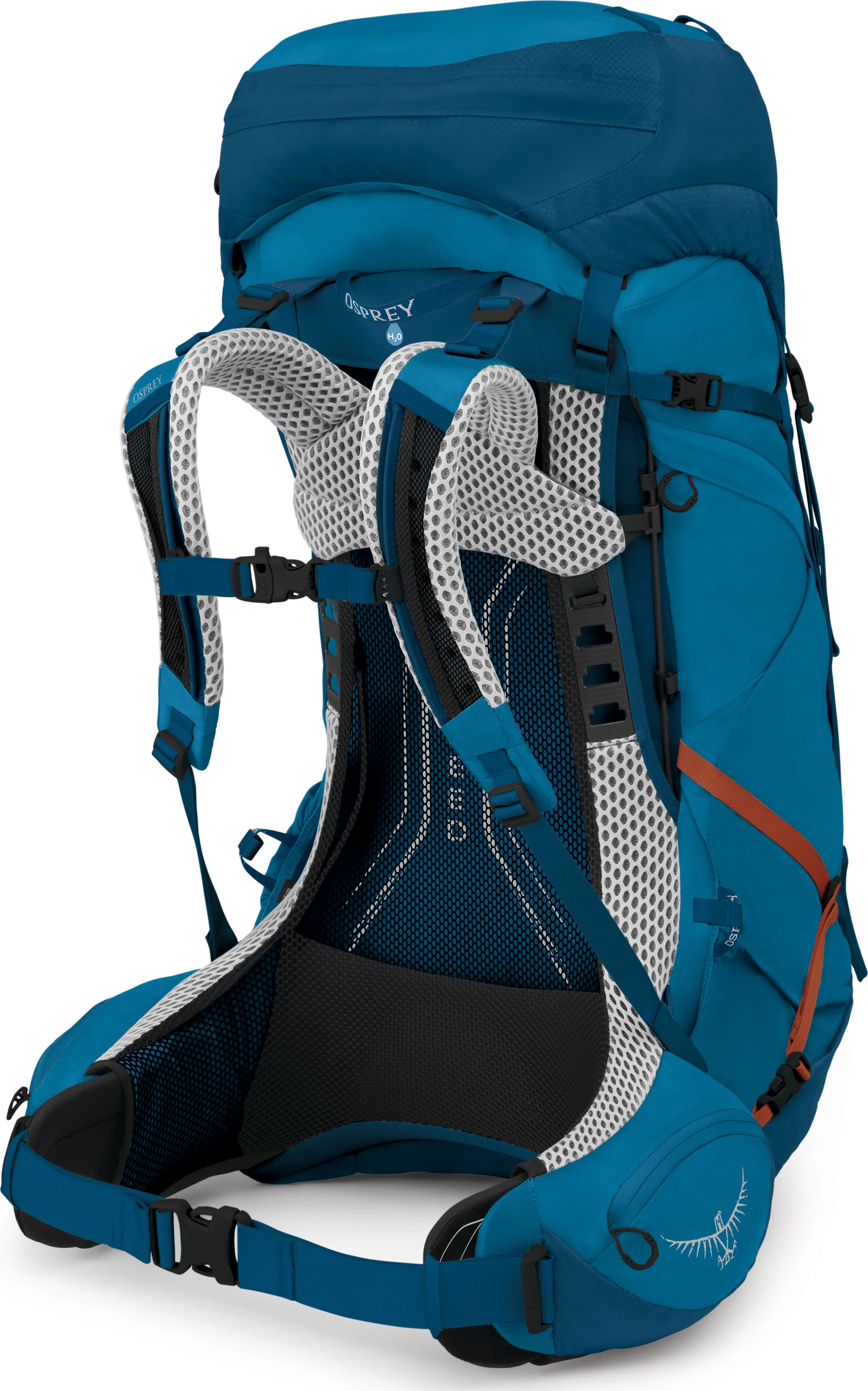 Osprey Men&#x27;s Atmos AG LT 50 Night Shift/Scoria Blue | Buy Osprey Men&#x27;s Atmos AG LT 50 Night Shift/Scoria Blue here | Outnorth