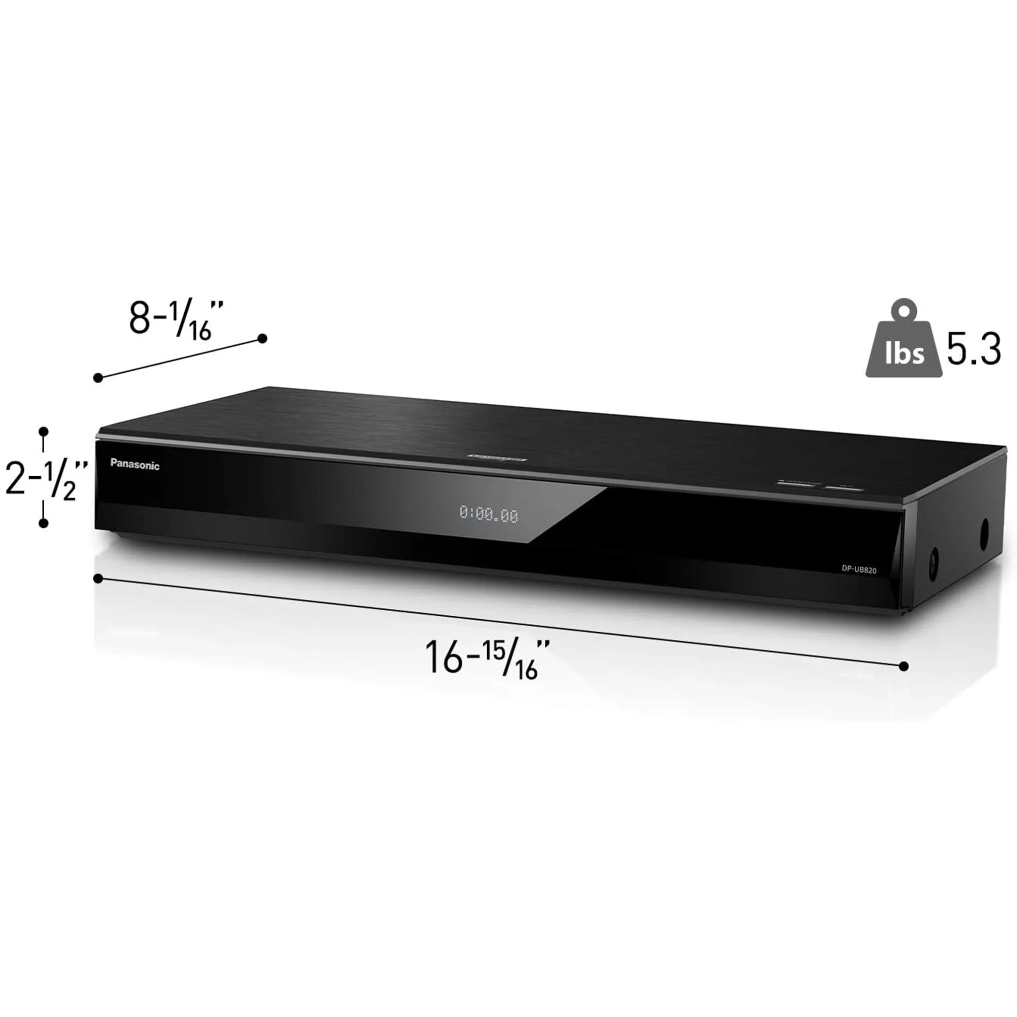 Panasonic DP-UB820: Ultra HD 4K Region Free Blu-Ray Player - HDR10 , Dolby Vision