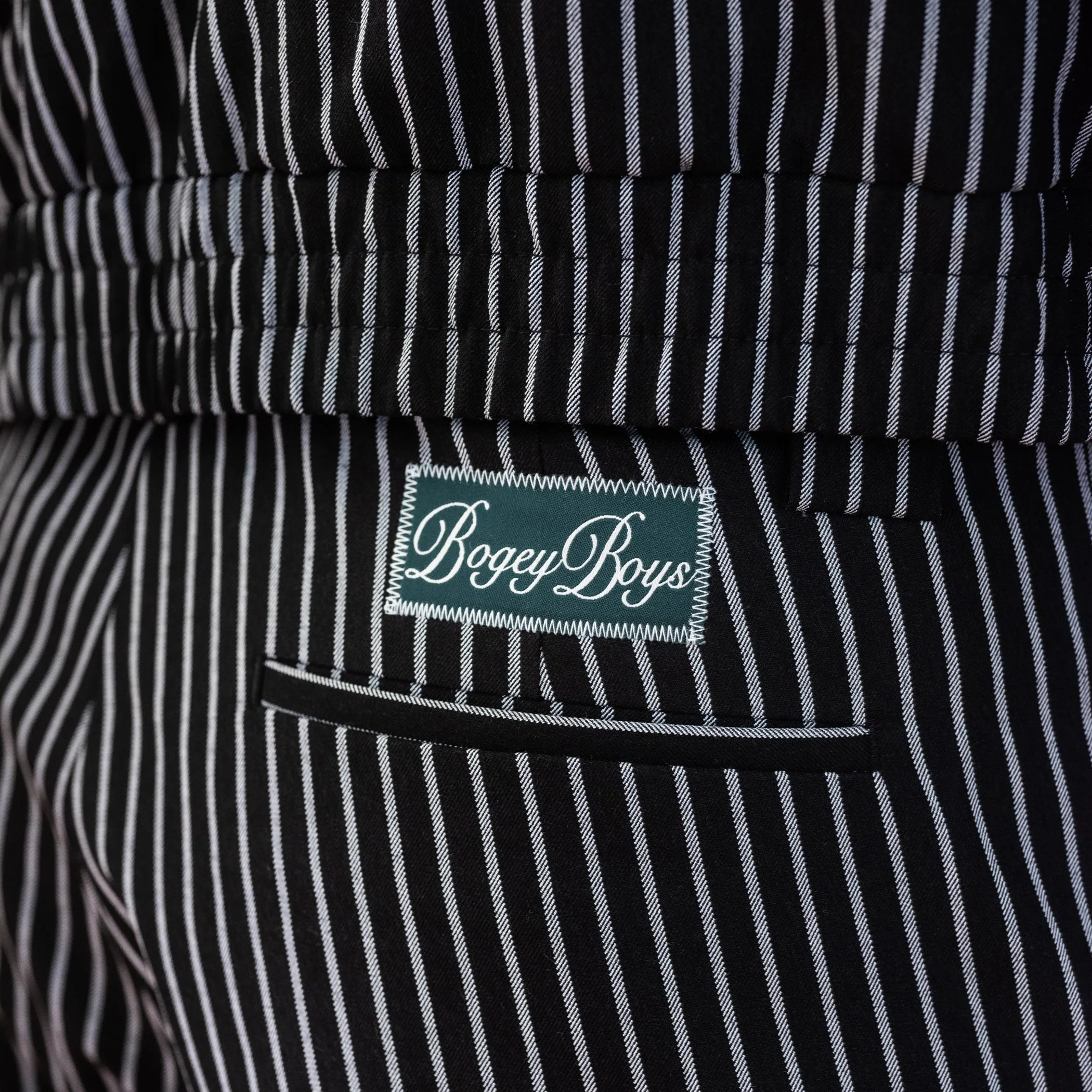 Pinstripe Players Pant - Black
