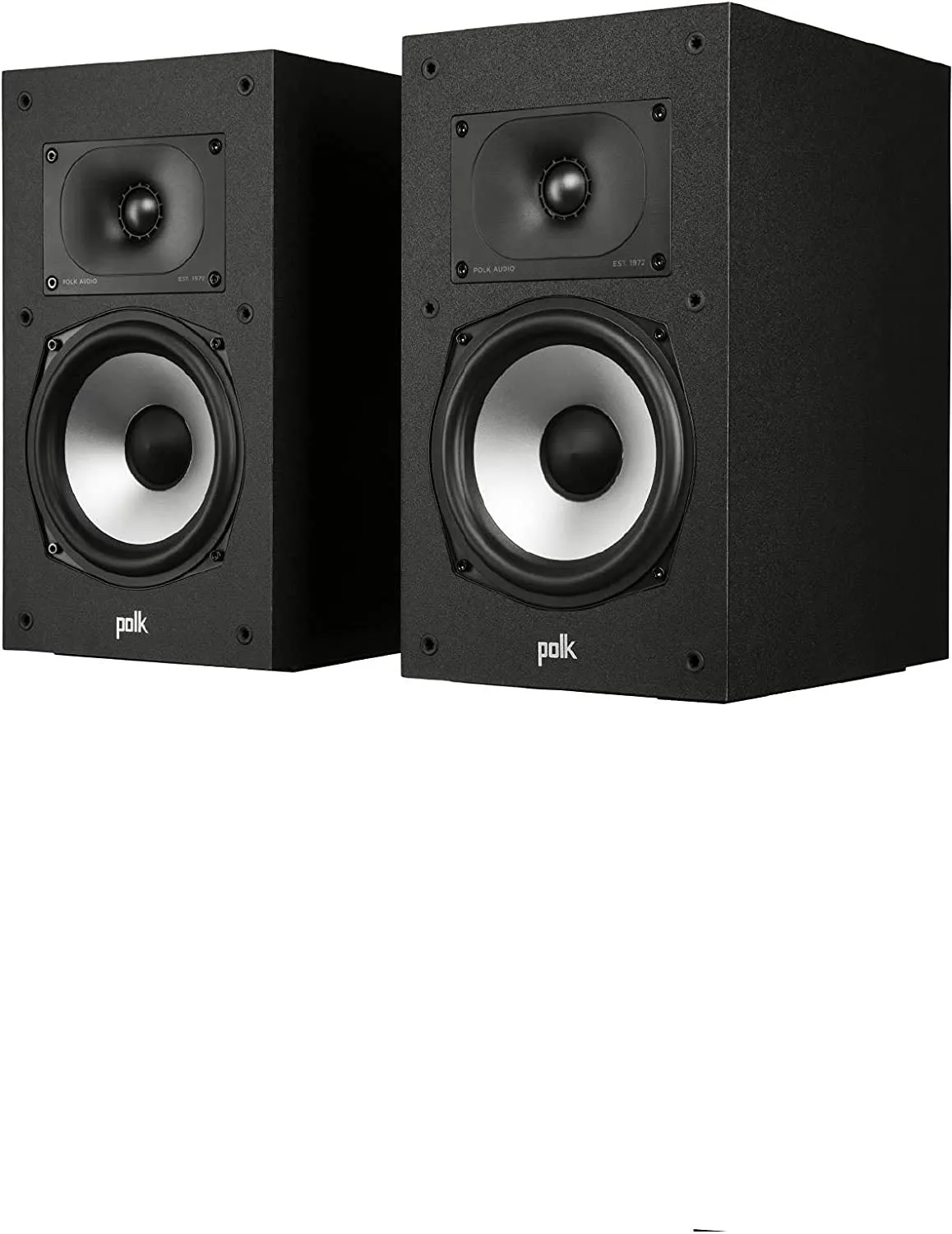 Polk Audio - Monitor XT20 Bookshelf Speaker Pair - Midnight Black