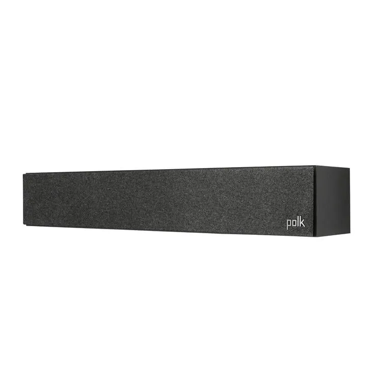 Polk Monitor XT35 | Haut-parleur central mince - Haute Résolution - Noir