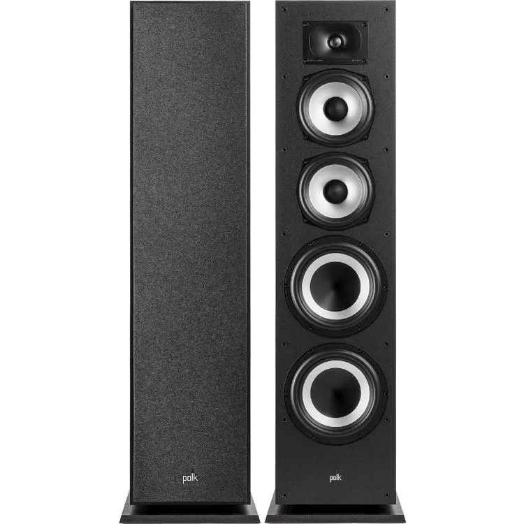Polk Monitor XT70 | Haut-parleurs de plancher - Tour - Certifié Hi-Res Audio - Noir - Paire