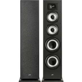 Polk Monitor XT70 | Haut-parleurs de plancher - Tour - Certifié Hi-Res Audio - Noir - Paire