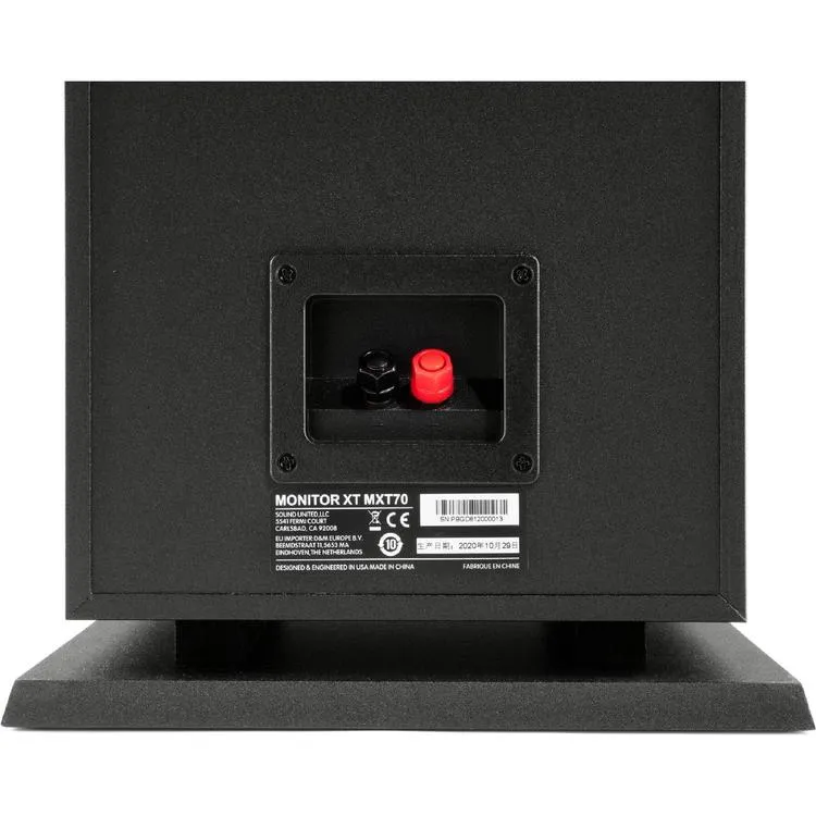 Polk Monitor XT70 | Haut-parleurs de plancher - Tour - Certifié Hi-Res Audio - Noir - Paire