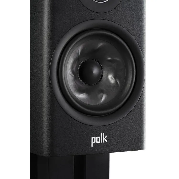 Polk Reserve R200 | Ensemble d'Haut-parleurs de bibliothèque - Excellent détail home cinéma - Noir - Paire