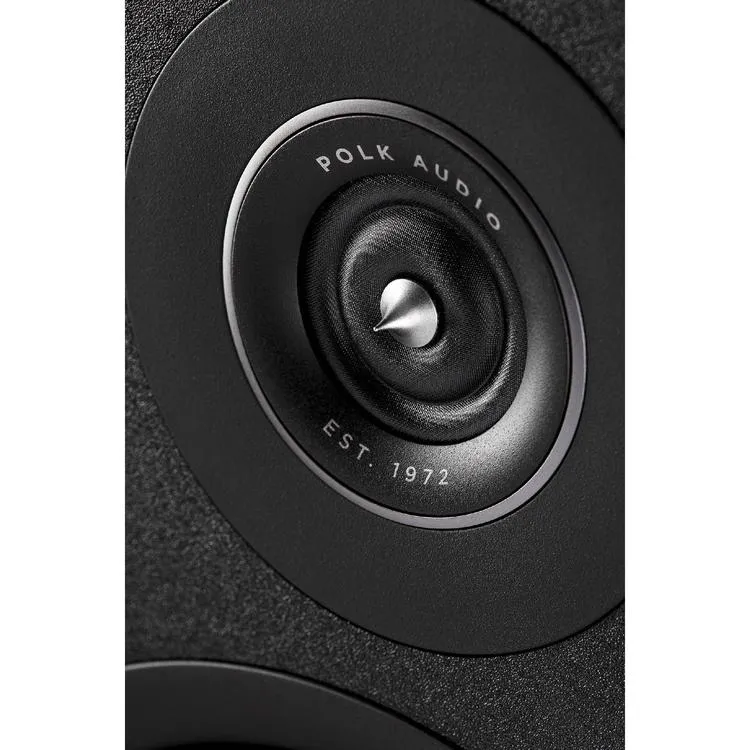 Polk Reserve R200 | Ensemble d'Haut-parleurs de bibliothèque - Excellent détail home cinéma - Noir - Paire