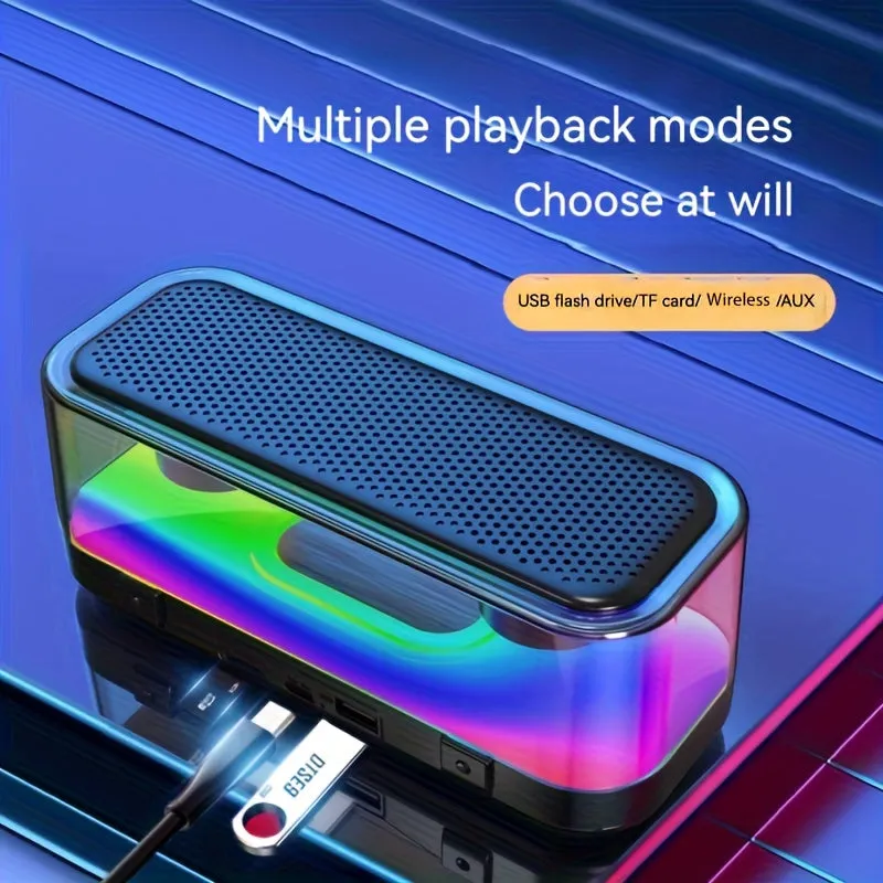 Portable Hifi Wireless Speaker Experience High-Quality 5.1 Surround Change Perfect For Living Room/Bedroom/Party/Festival/Holiday Celebration, Girlfriend/Boyfriend Gift, Friend Gift