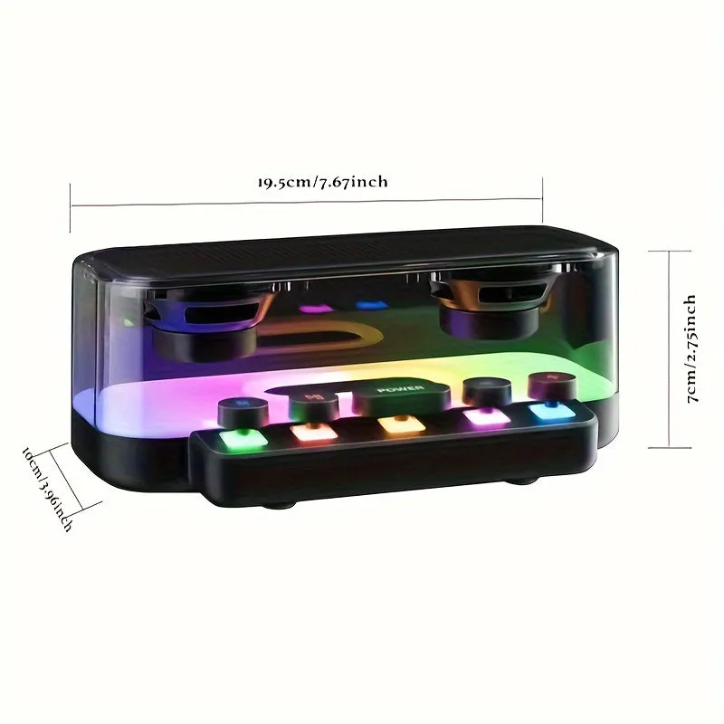 Portable Hifi Wireless Speaker Experience High-Quality 5.1 Surround Change Perfect For Living Room/Bedroom/Party/Festival/Holiday Celebration, Girlfriend/Boyfriend Gift, Friend Gift