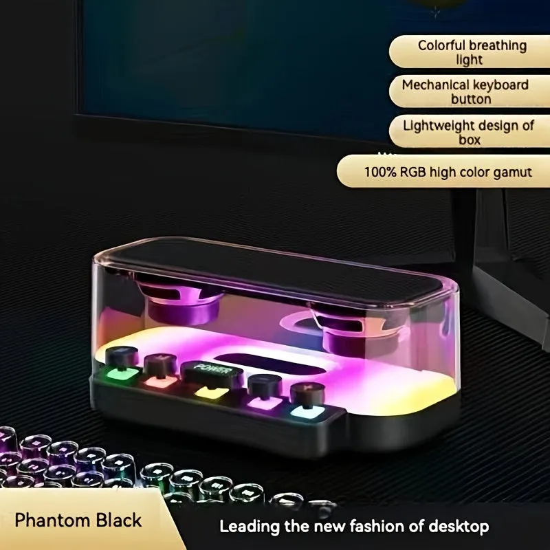 Portable Hifi Wireless Speaker Experience High-Quality 5.1 Surround Change Perfect For Living Room/Bedroom/Party/Festival/Holiday Celebration, Girlfriend/Boyfriend Gift, Friend Gift