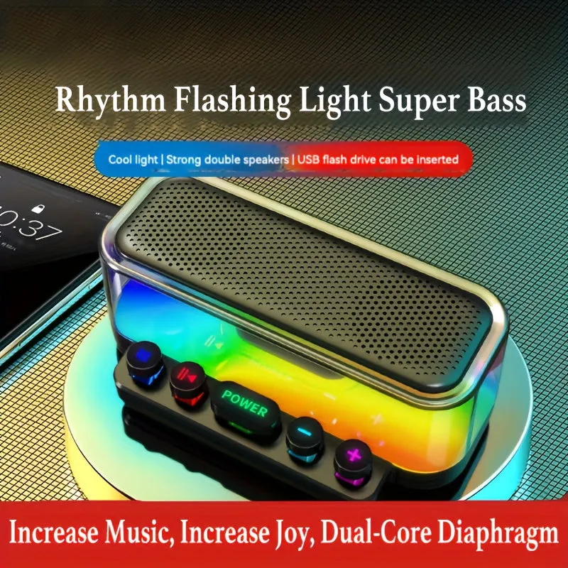 Portable Hifi Wireless Speaker Experience High-Quality 5.1 Surround Change Perfect For Living Room/Bedroom/Party/Festival/Holiday Celebration, Girlfriend/Boyfriend Gift, Friend Gift