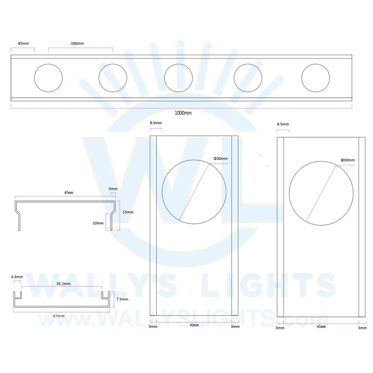 Pro Pixel Trim (No Lights - Trim Only)