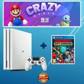 PS4 Pro 1TB White (Export Set)   PS4 Transformers Battlegrounds