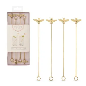 "Bumble Bee" Stir Sticks (Set of 4)