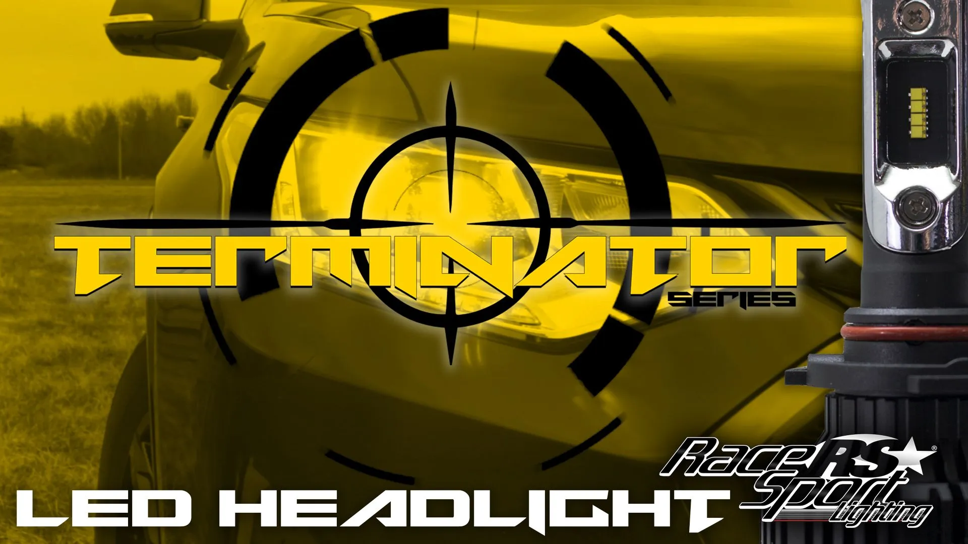 Race Sport RS Lighting (H7 Fan-less LED Conversion Headlight Bulbs) Terminator Series H7TLED