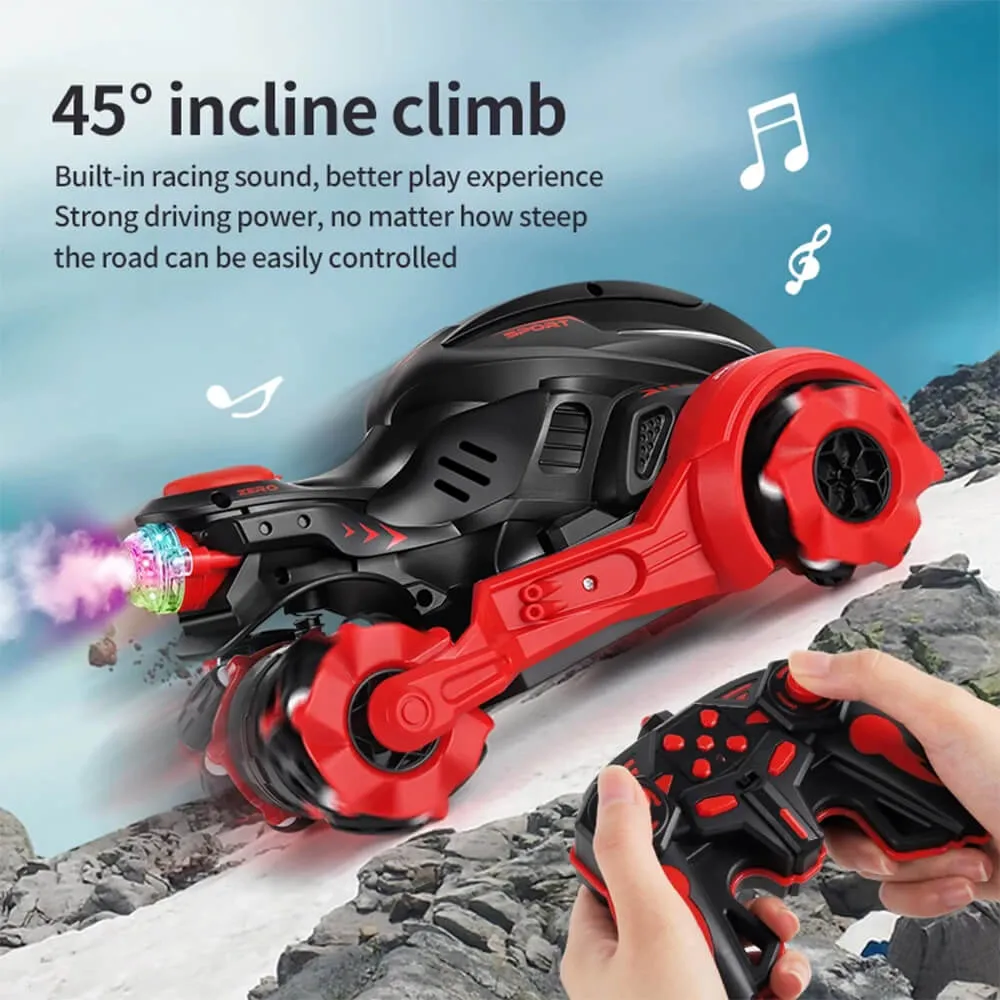 RC STUNT SPRAY MOTORCYCLE FOR KIDS