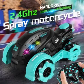 RC STUNT SPRAY MOTORCYCLE FOR KIDS