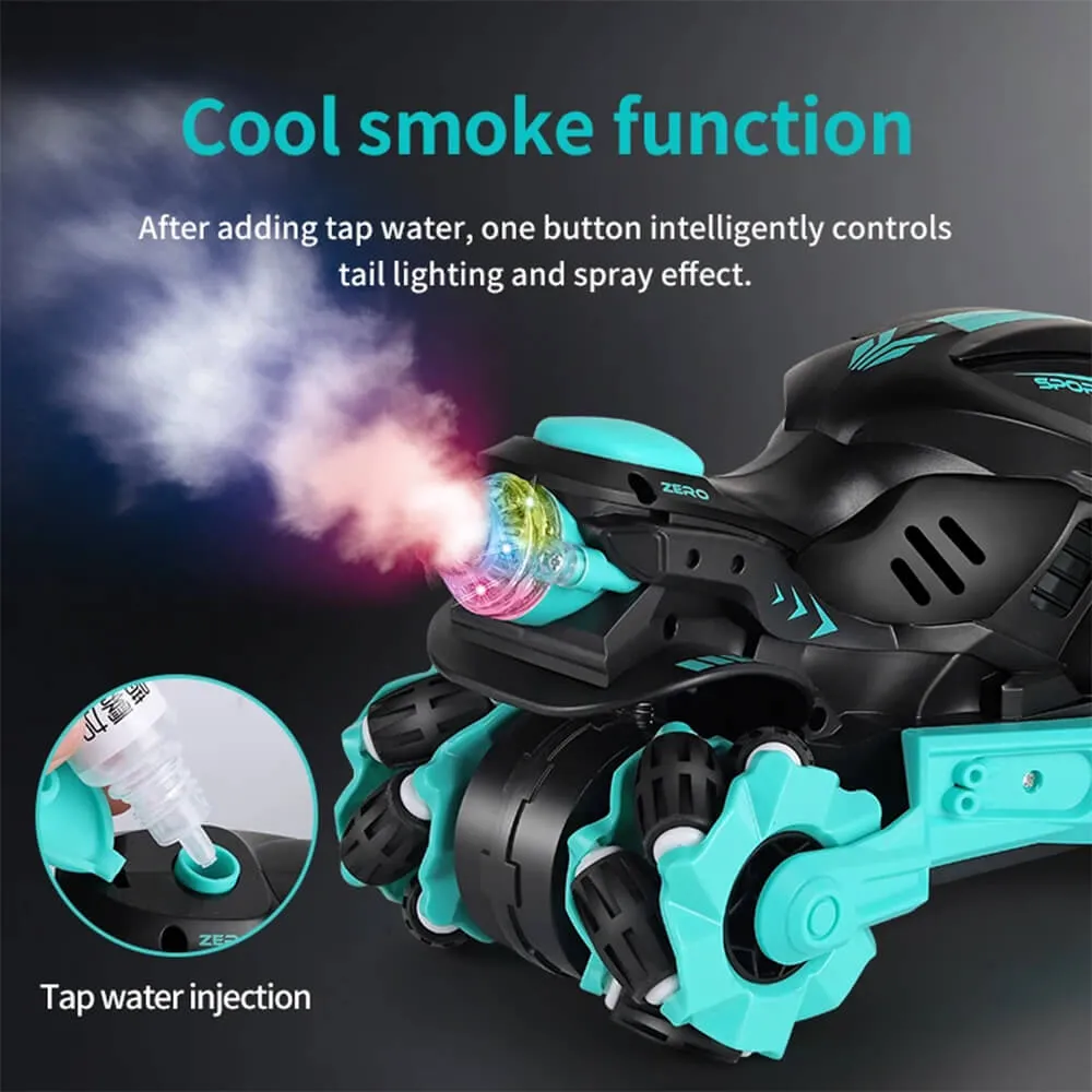 RC STUNT SPRAY MOTORCYCLE FOR KIDS