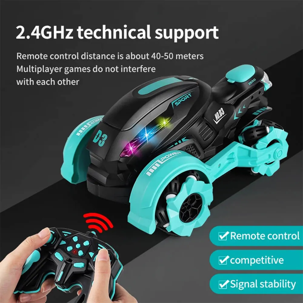 RC STUNT SPRAY MOTORCYCLE FOR KIDS